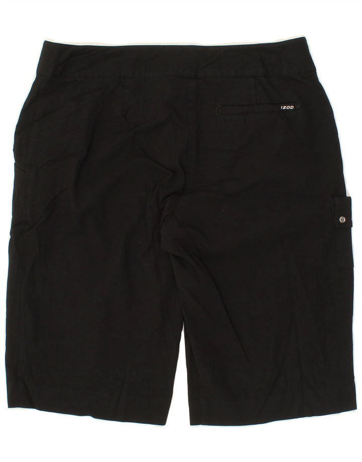 IZOD Womens Cargo Shorts US 4 Small W30 Black Rayon Vintage Izod and Second-Hand Izod from Messina Hembry 