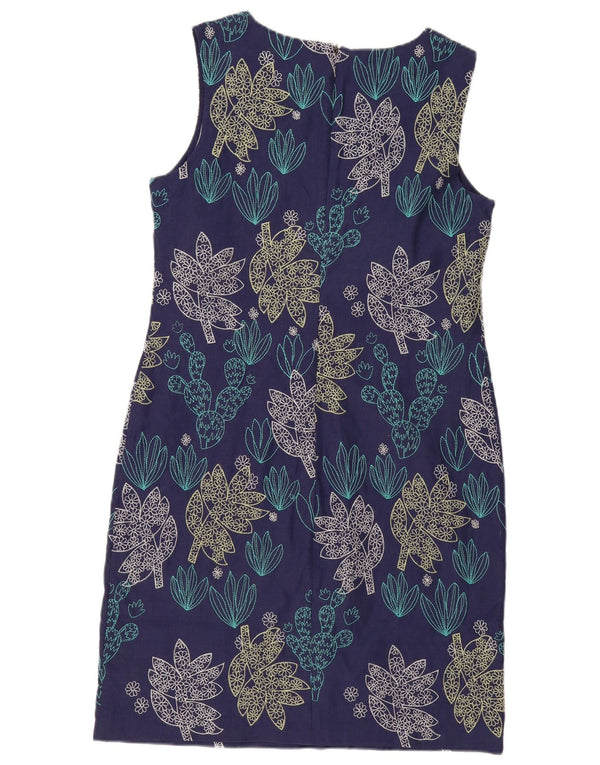 Abito tubino senza maniche da donna White Stuff UK 12 Medio blu navy floreale