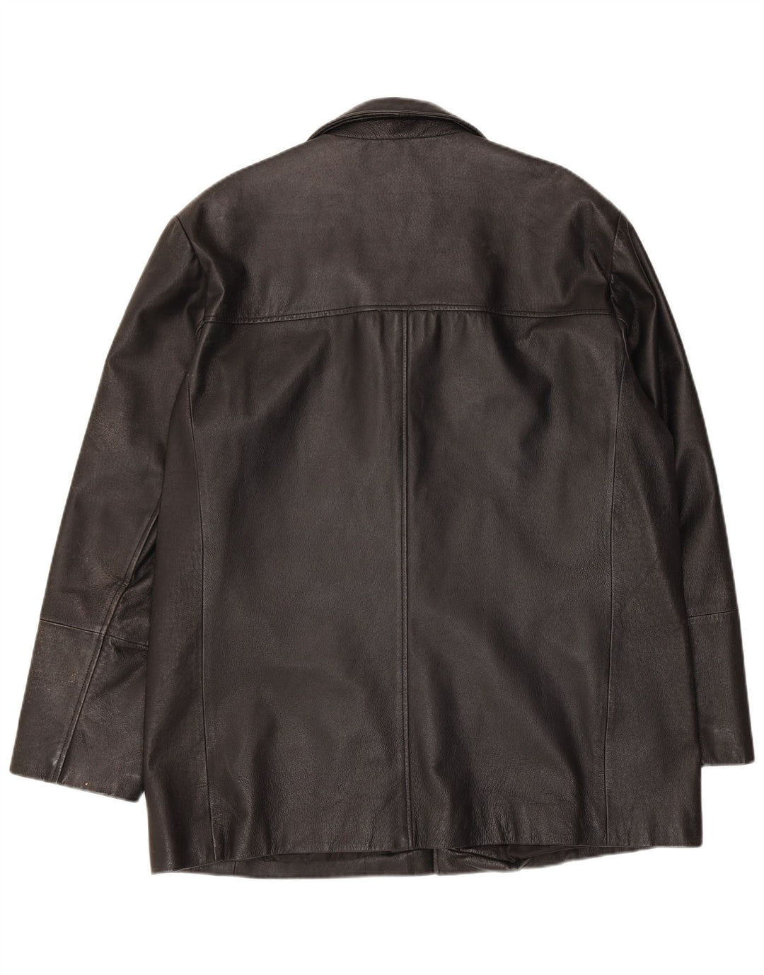 Giacca in pelle vintage da uomo UK 40 grande in pelle nera
