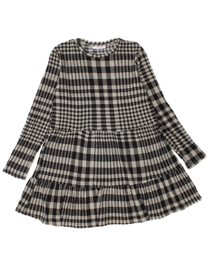 Abito a strati in maglia da donna Zara UK 12 grigio medio a quadri