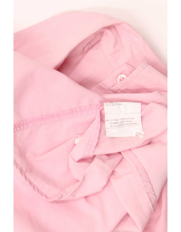Camicia da donna Benetton UK 14 cotone rosa medio