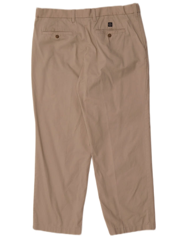 Pantaloni chino dritti Marks & Spencer da uomo blu Harbour W36 L29 Beige