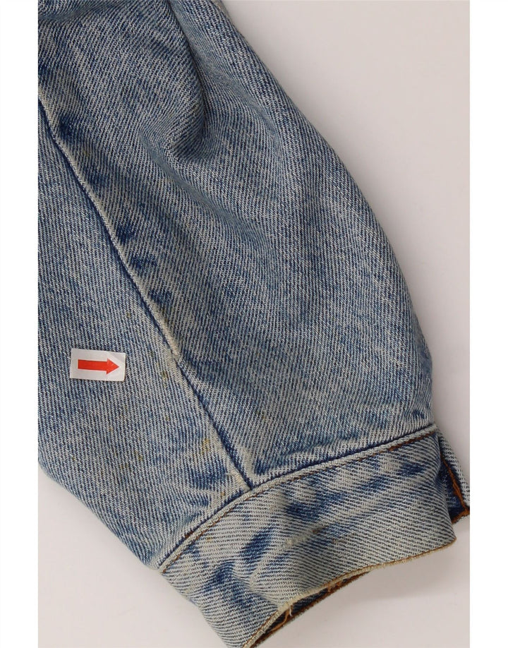 Giacca di jeans vintage da uomo UK 38 cotone blu medio