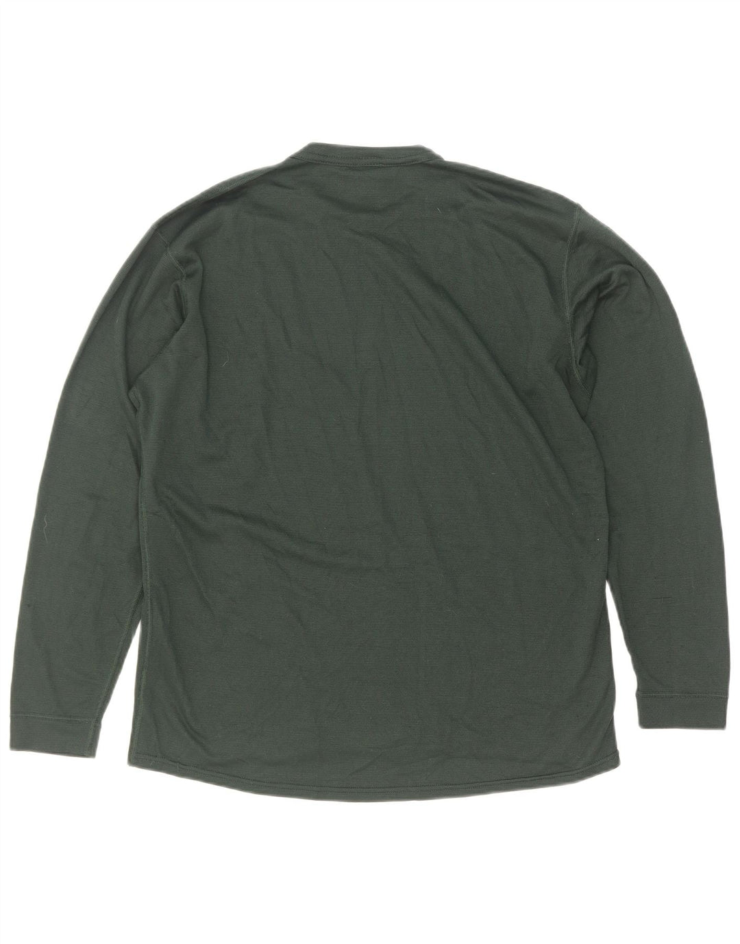 Patagonia Top da uomo a maniche lunghe in poliestere verde medio