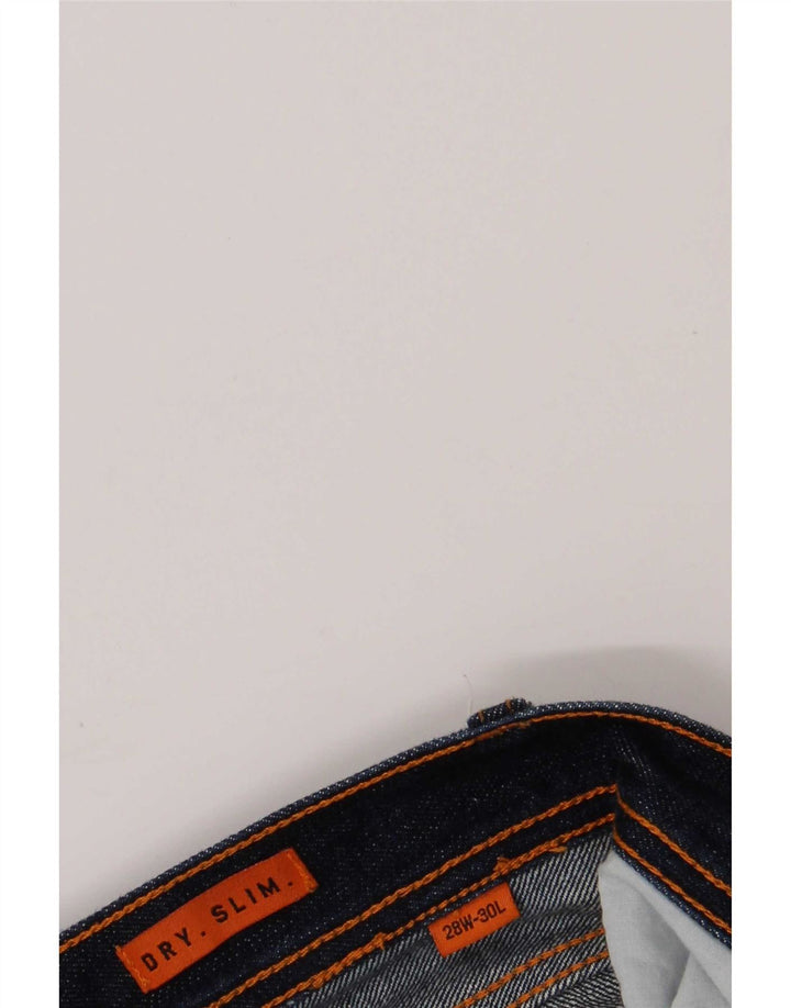 Jeans slim da donna Superdry W28 L30 cotone blu navy