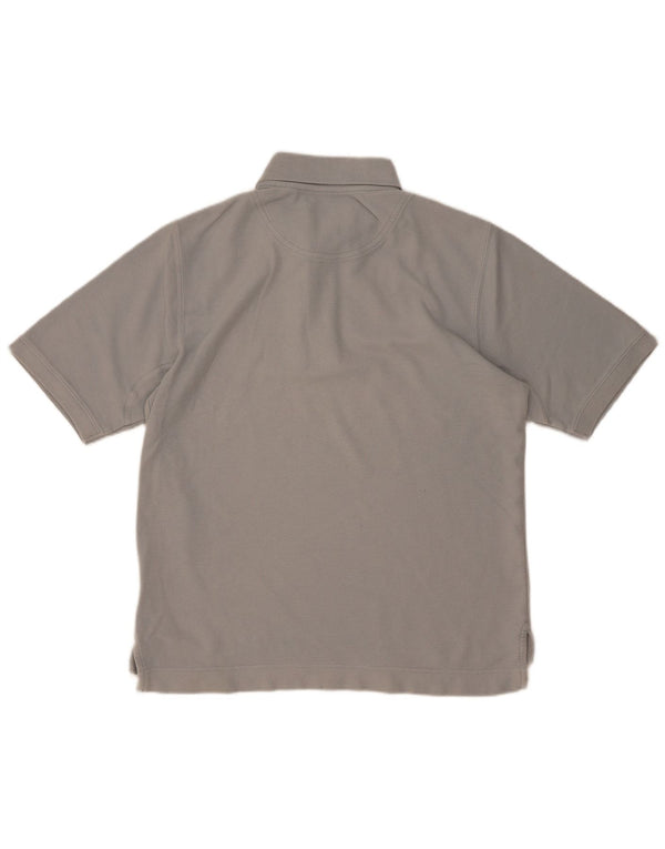Polo da uomo Timberland in cotone grigio medio