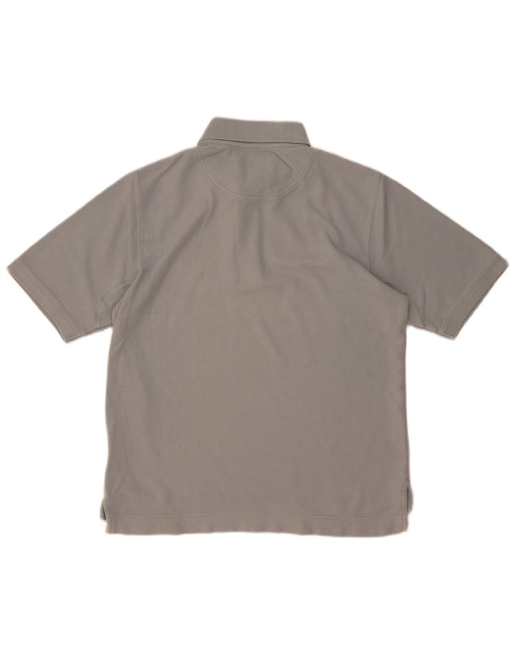 Polo da uomo Timberland in cotone grigio medio