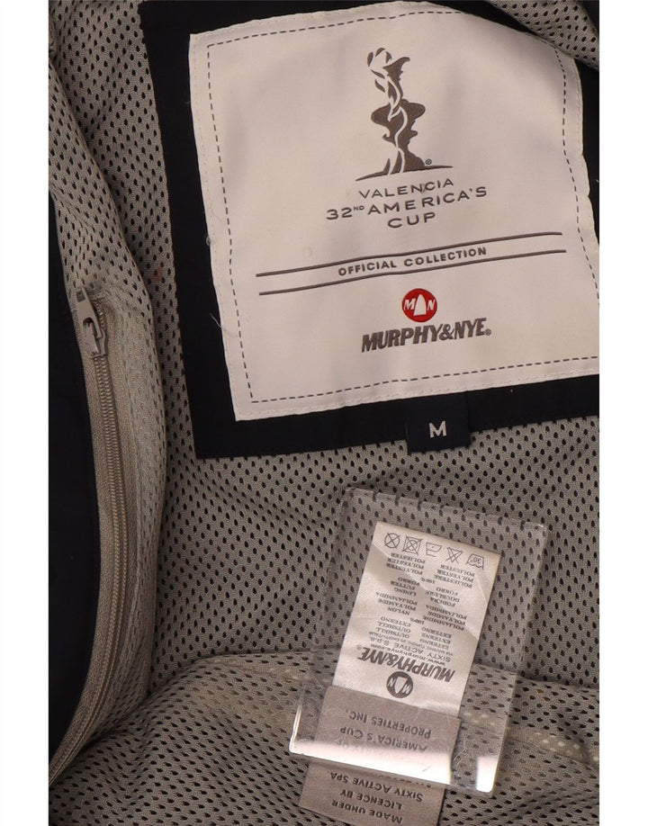 Giacca antipioggia da uomo vestibilità ampia MURPHY & NYE UK 38 nylon blu navy medio