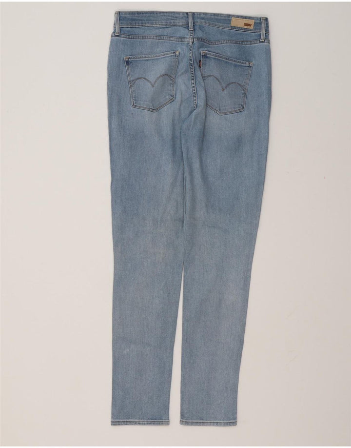 Jeans skinny da donna a vita alta LEVI'S US 8 medi W29 L32 cotone blu