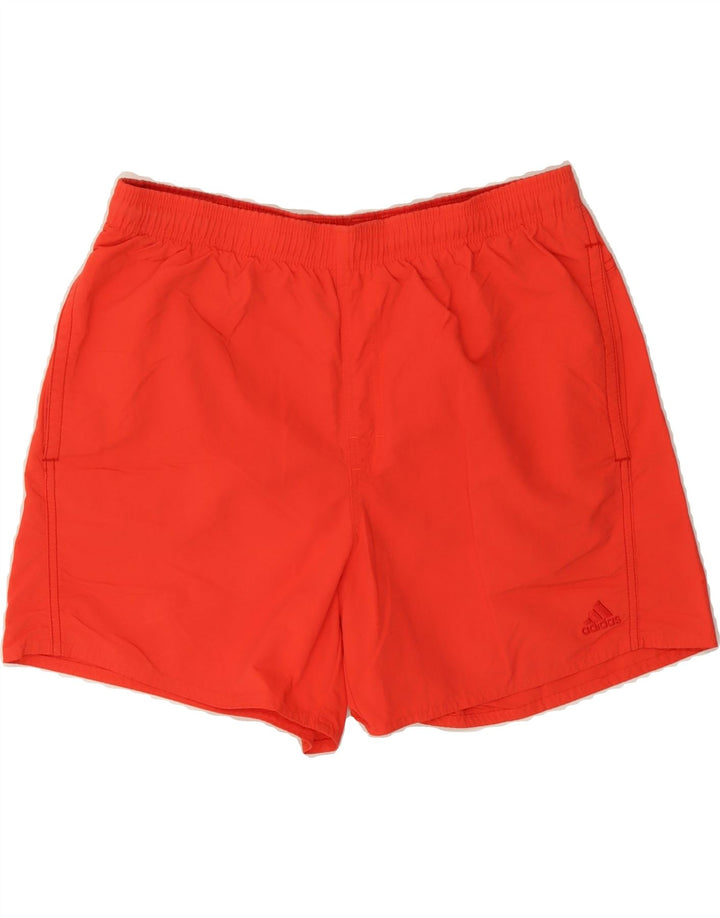 ADIDAS Mens Sport Shorts Medium Red Polyester Vintage Adidas and Second-Hand Adidas from Messina Hembry 