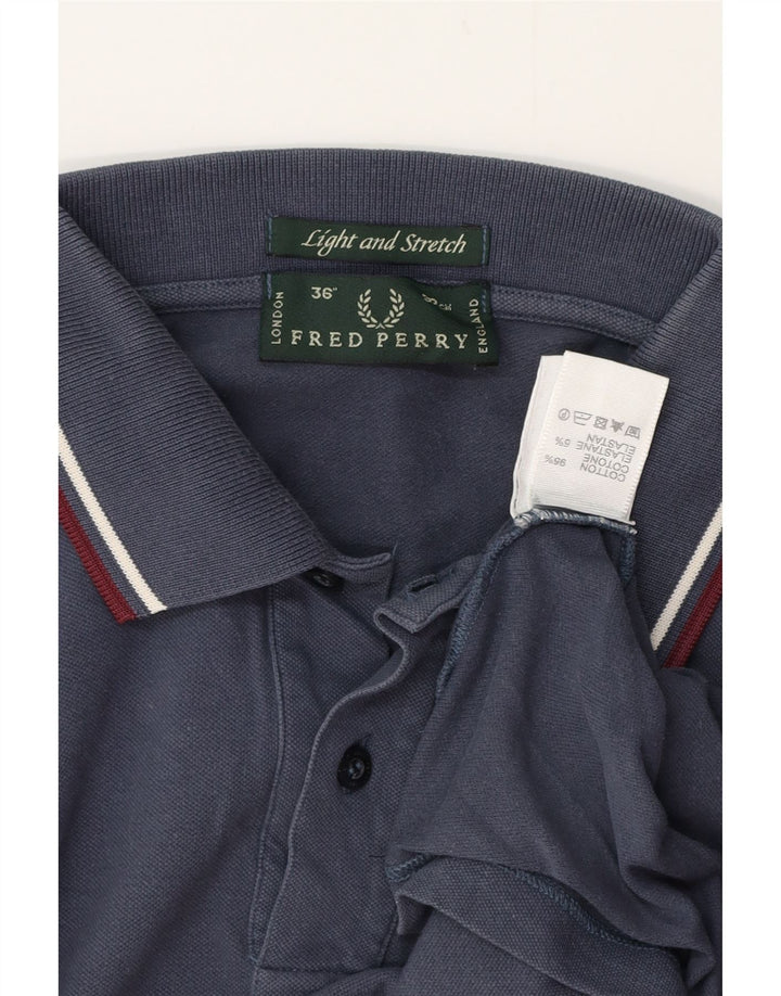 Polo da uomo FRED PERRY piccola in cotone blu navy