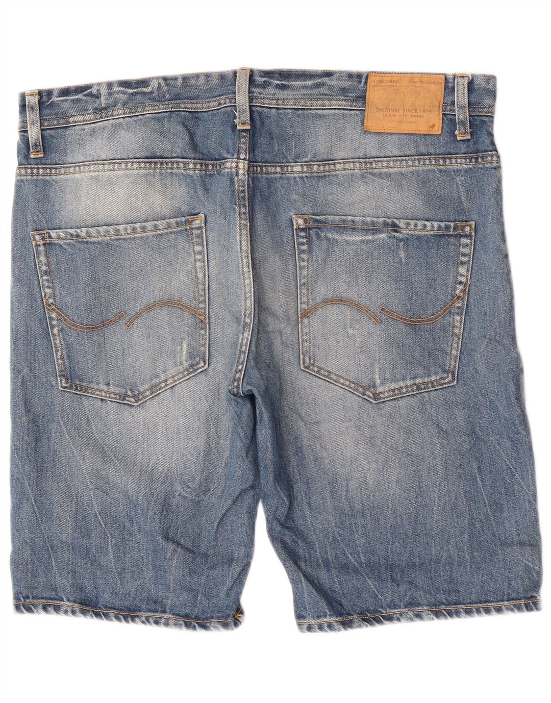 Pantaloncini di jeans vestibilità regolare invecchiati Jack & Jones da uomo W38 XL Blu