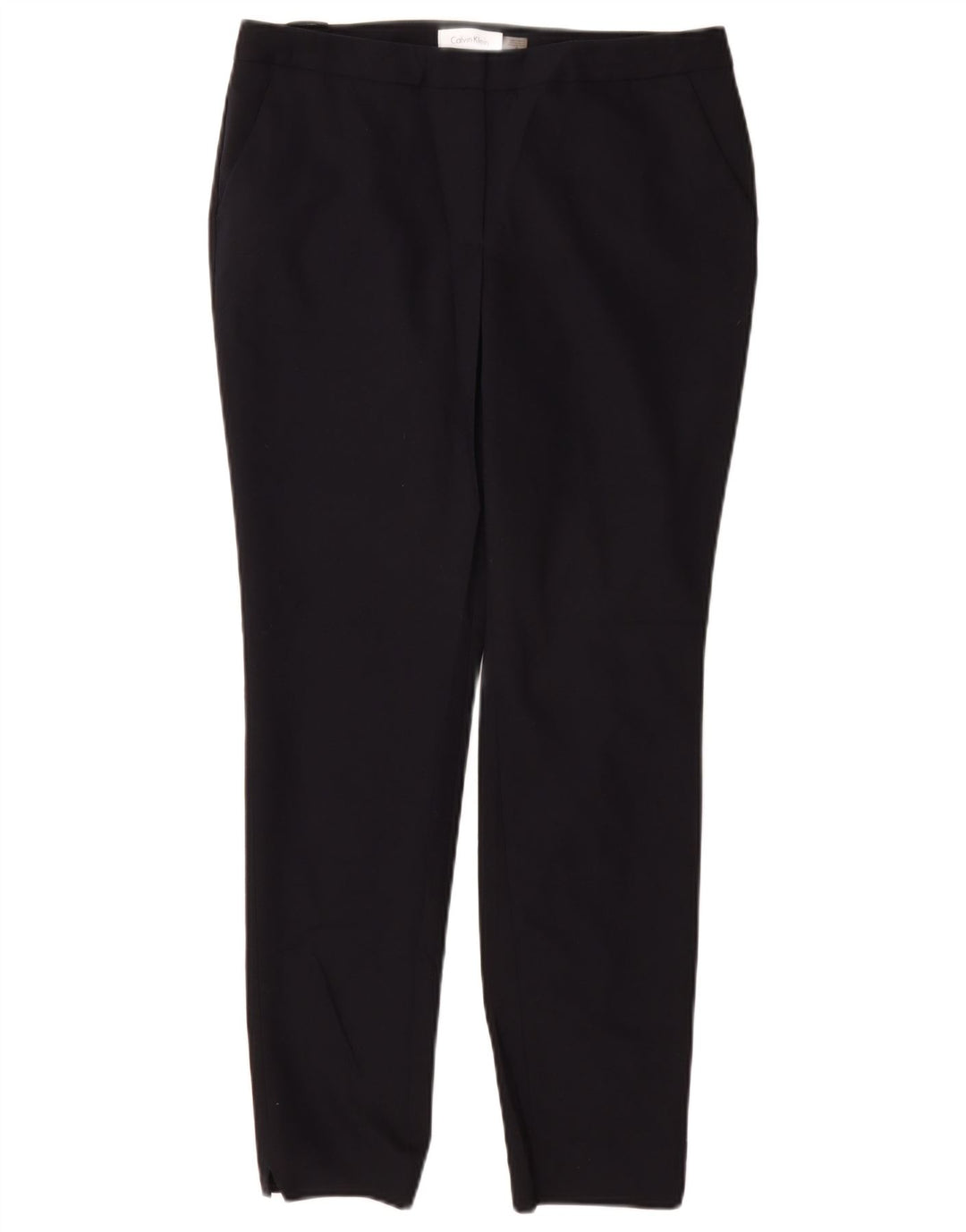 CALVIN KLEIN Pantaloni chino slim da donna US 6 medi W28 L28 Blu navy