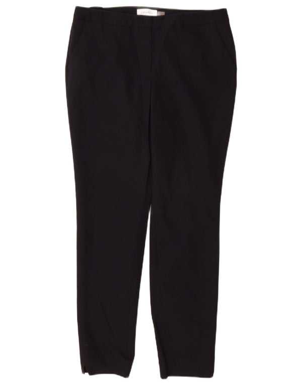 CALVIN KLEIN Pantaloni chino slim da donna US 6 medi W28 L28 Blu navy