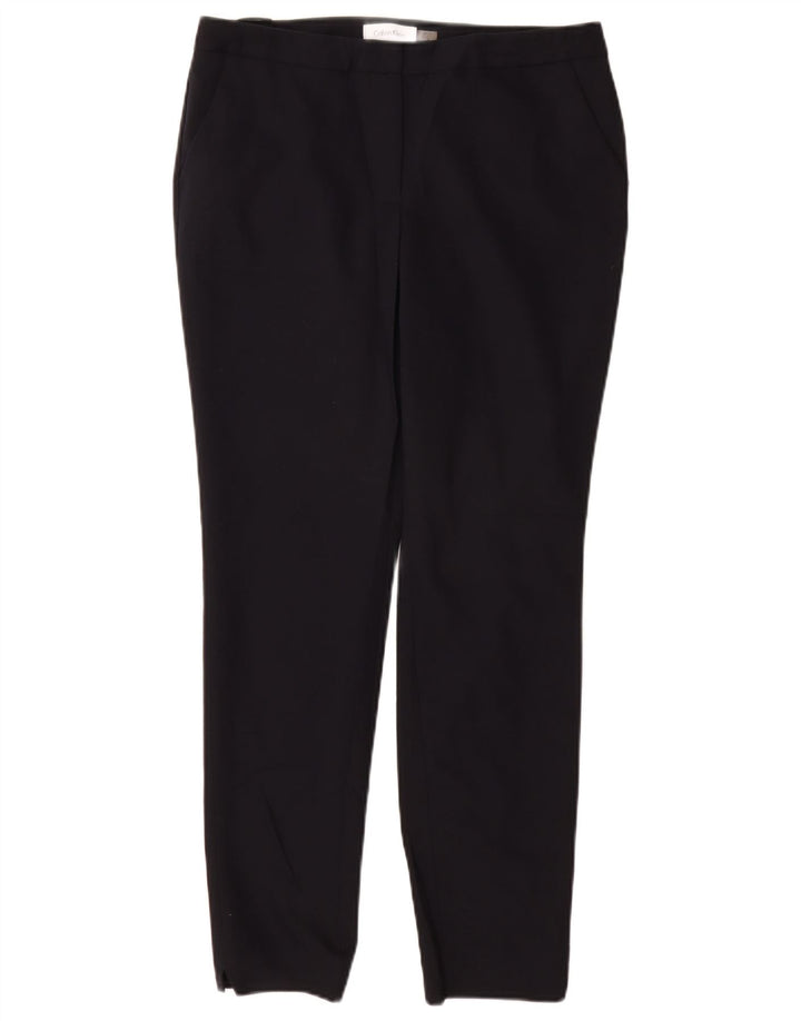 CALVIN KLEIN Pantaloni chino slim da donna US 6 medi W28 L28 Blu navy