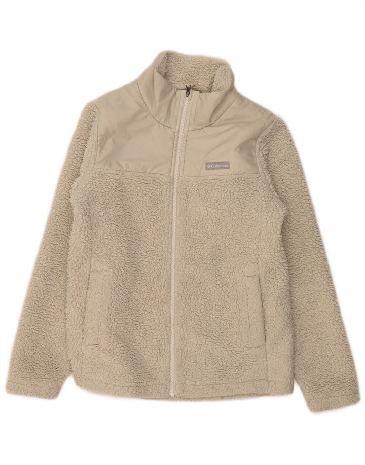 Giacca in pile da donna COLUMBIA UK 14 Poliestere beige medio