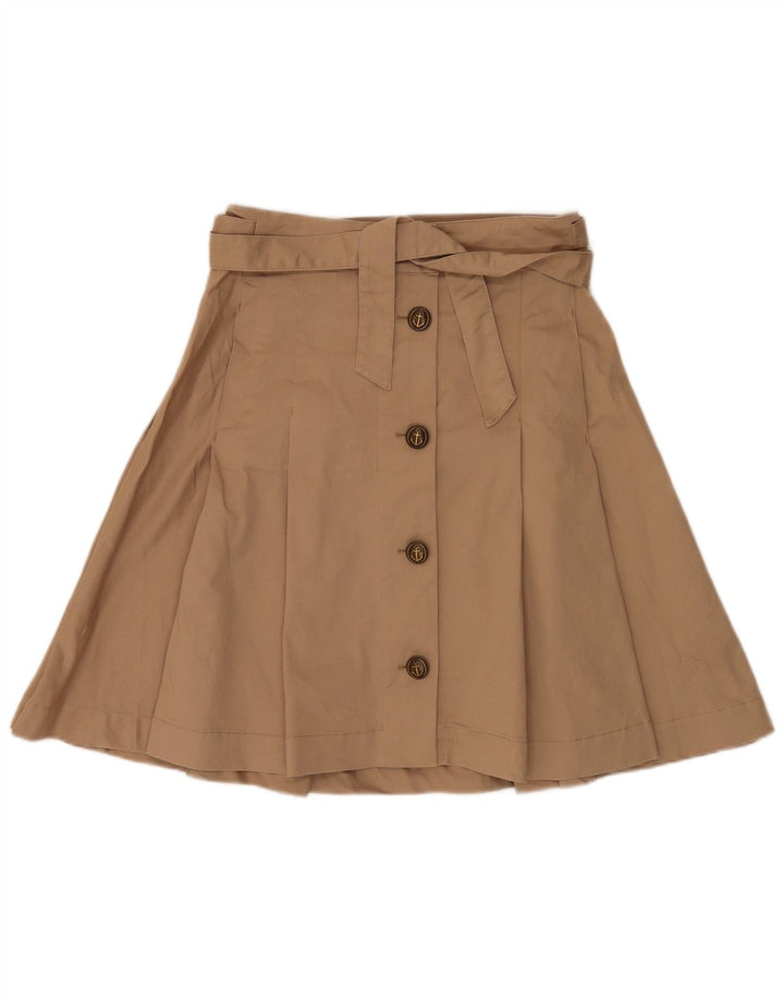 Gonna a trapezio da donna GF Ferre IT 44 media W30 cotone beige