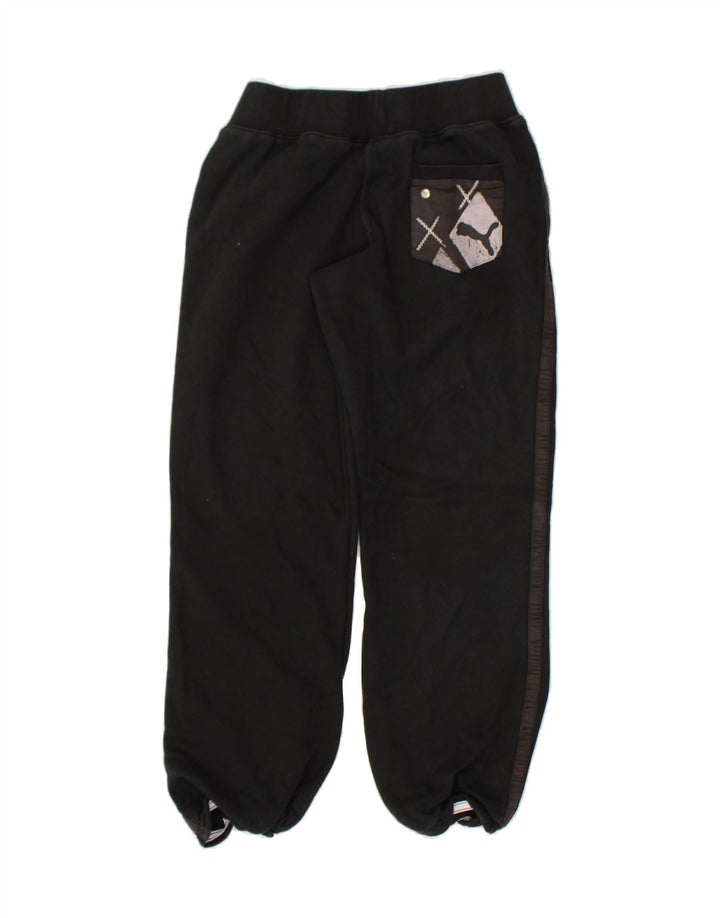 PUMA Womens Tracksuit Trousers UK 14 Medium Black | Vintage Puma | Thrift | Second-Hand Puma | Used Clothing | Messina Hembry 