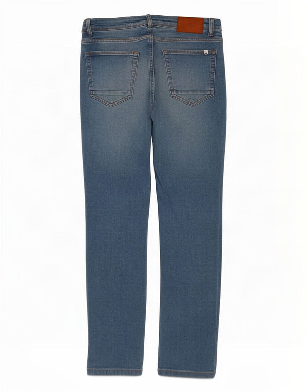 Jeans slim da uomo Zara EU 42 Large W32 L30 cotone blu