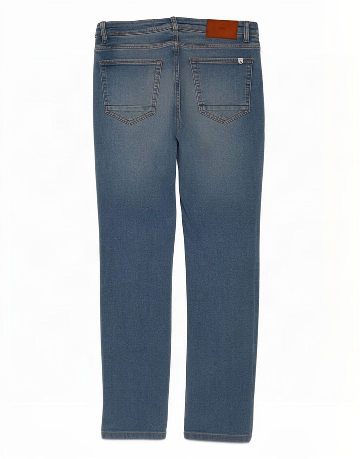 Jeans slim da uomo Zara EU 42 Large W32 L30 cotone blu