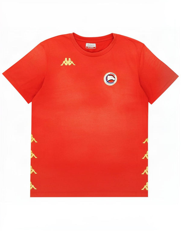 T-shirt grafica da uomo Kappa Top 2XL in cotone rosso