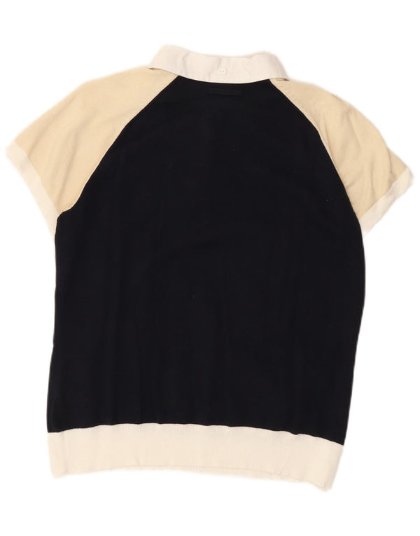 Polo da donna GANT UK 18 XL Blu navy in cotone color block