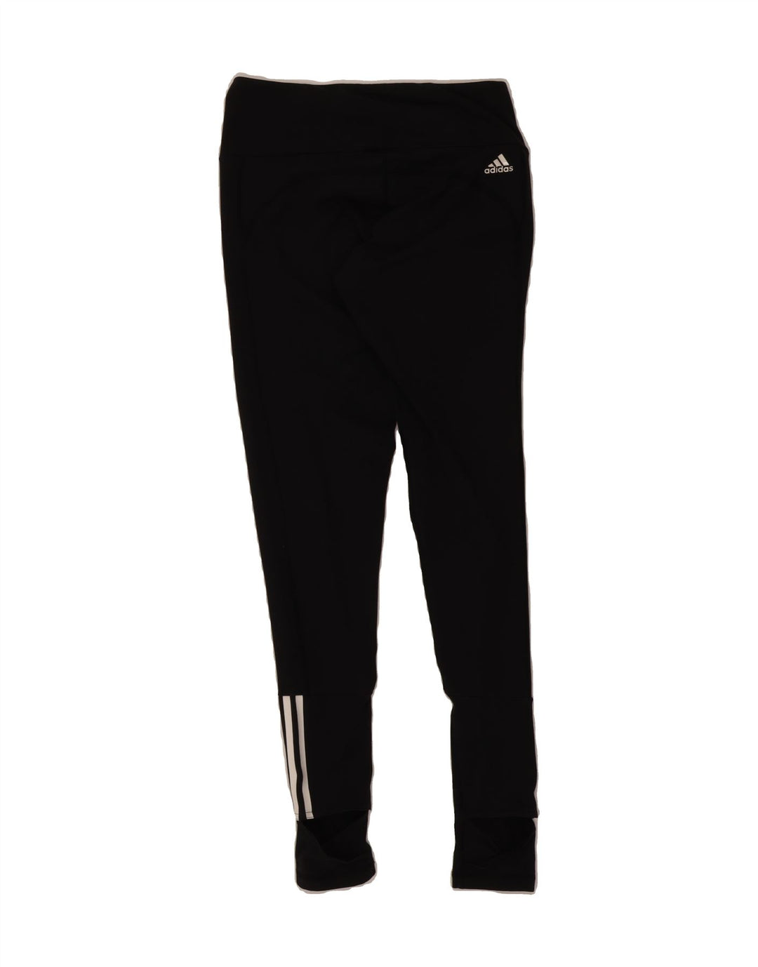ADIDAS Womens Leggings UK 12/14 Medium Black Cotton Vintage Adidas and Second-Hand Adidas from Messina Hembry 