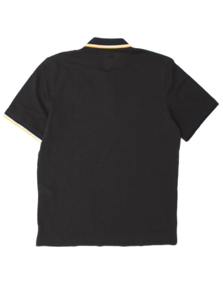 Polo da uomo Jack & Jones grande in cotone nero