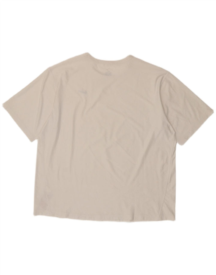 T-shirt da uomo Nike Dri Fit Top UK 45/47 XL poliestere bianco
