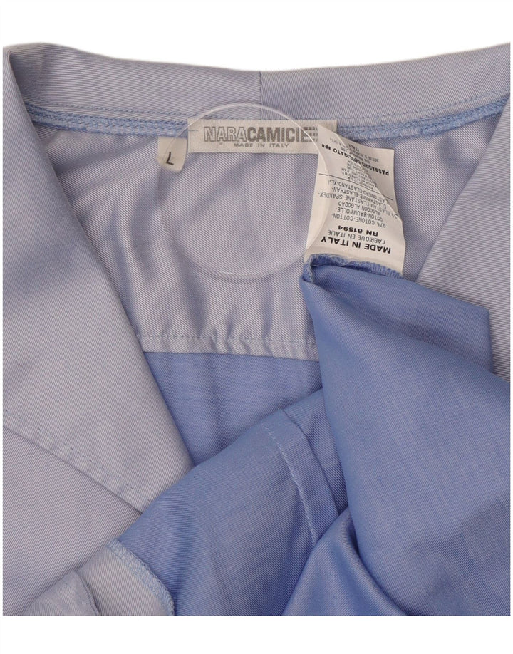 Camicia da donna NARACAMICIE UK 16 grande cotone blu