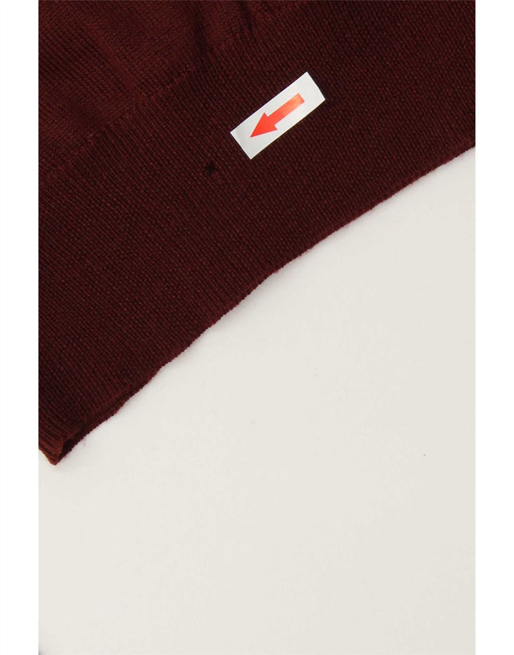 Maglione maglione da uomo con scollo a V Boggi grande bordeaux