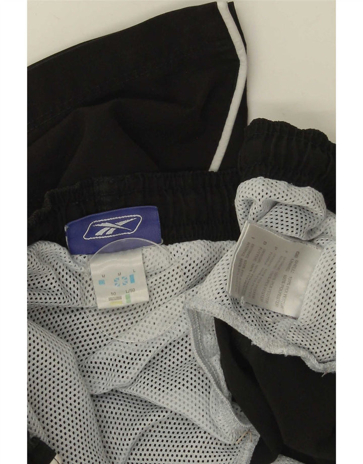 Pantaloncini da bagno Reebok da uomo medio nero in poliestere