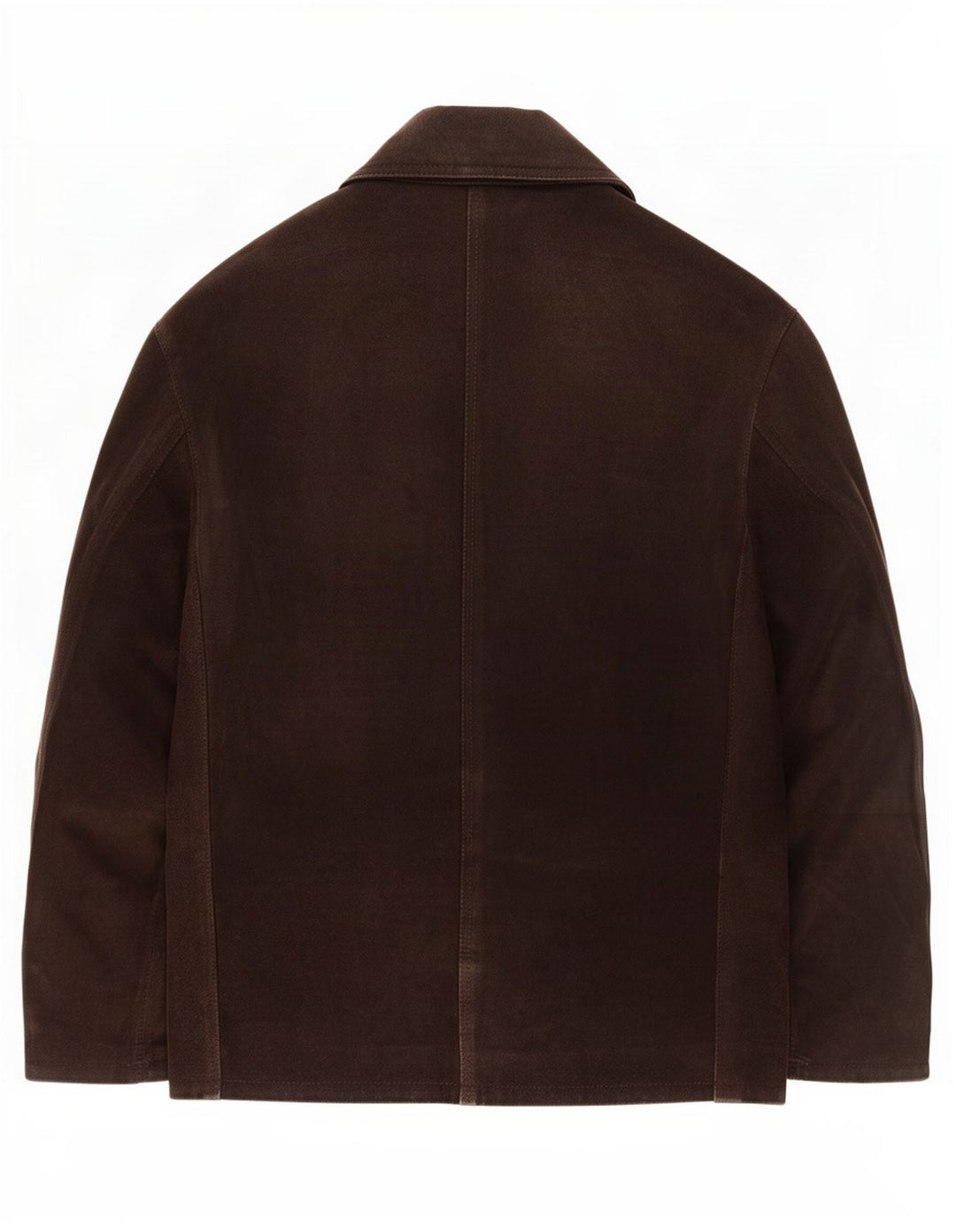 Giacca vintage in pelle scamosciata da uomo UK 36 piccola marrone