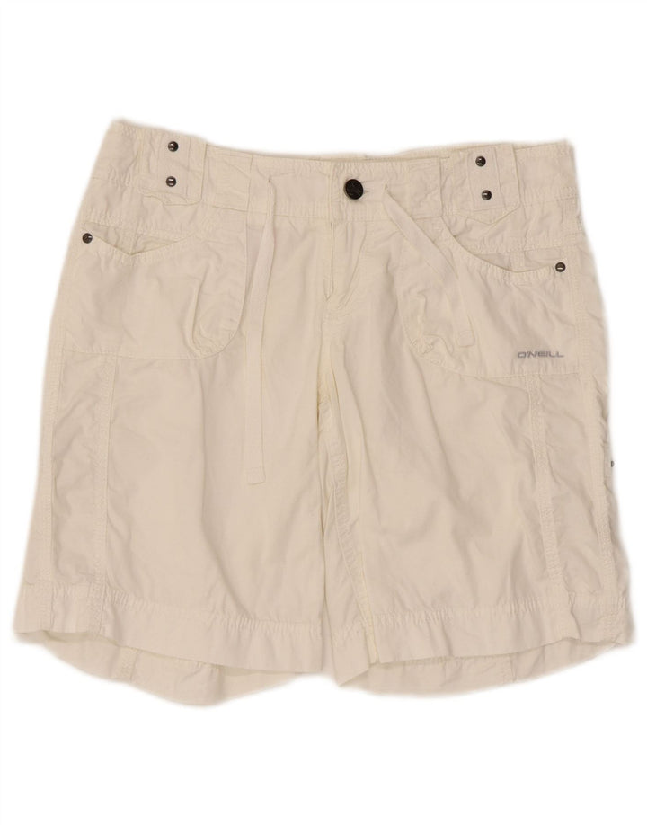 Pantaloncini casual da donna O'Neill W26 piccoli in cotone bianco