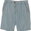 Pantaloncini chino da uomo Sundek W33 cotone a quadri grandi blu