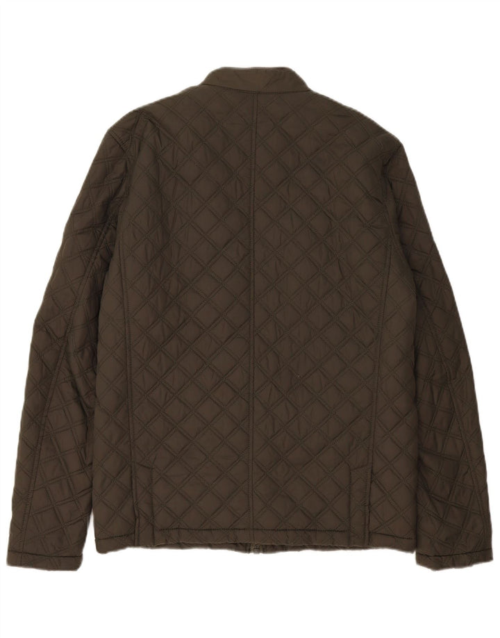 Giacca trapuntata da uomo Superdry UK 38 poliestere kaki medio