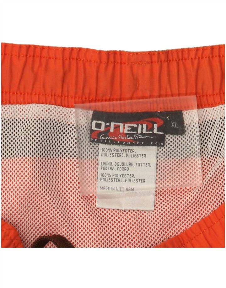 Pantaloncini da bagno da uomo O'Neill XL arancione color block in poliestere