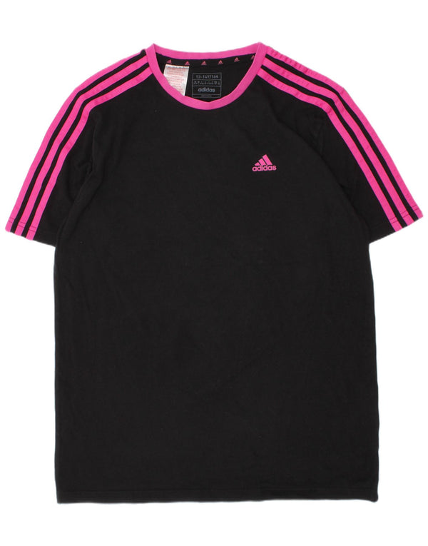 Maglietta Adidas Ragazzo Top 13-14 Anni Cotone Nera