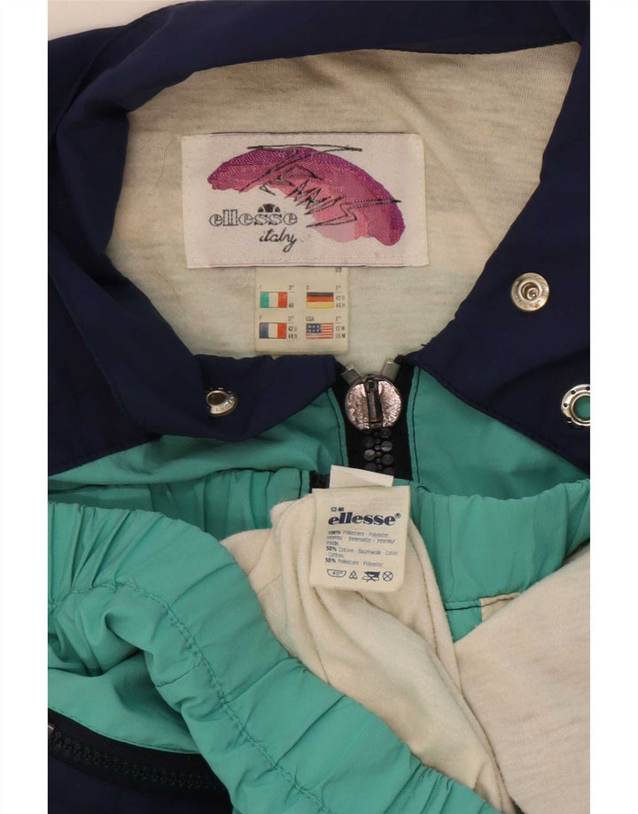 Giacca da tennis da donna Ellesse IT 46 Large Turchese retrò