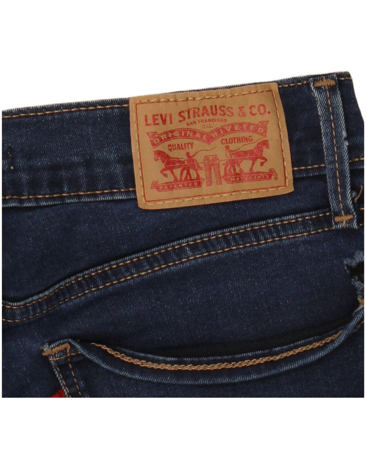 LEVI'S Jeans da donna 710 super skinny W26 L30 poliestere blu navy