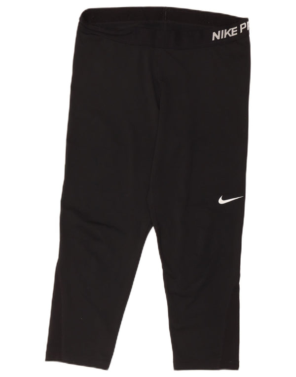 Leggings Nike Dri Fit Graphic Capri da donna UK 18 XL poliestere nero