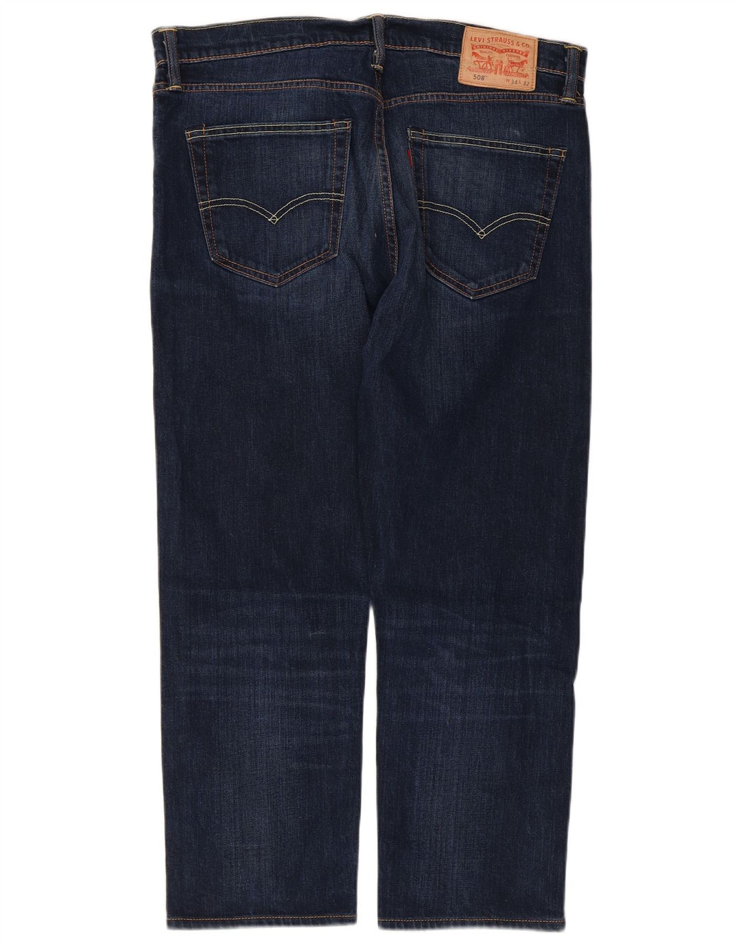 Levi's Uomo 508 Jeans affusolati corti W34 L25 Blu