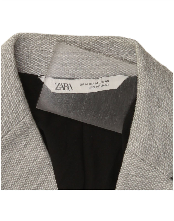 Giacca blazer da uomo a 2 bottoni Zara UK 38 Grigio medio