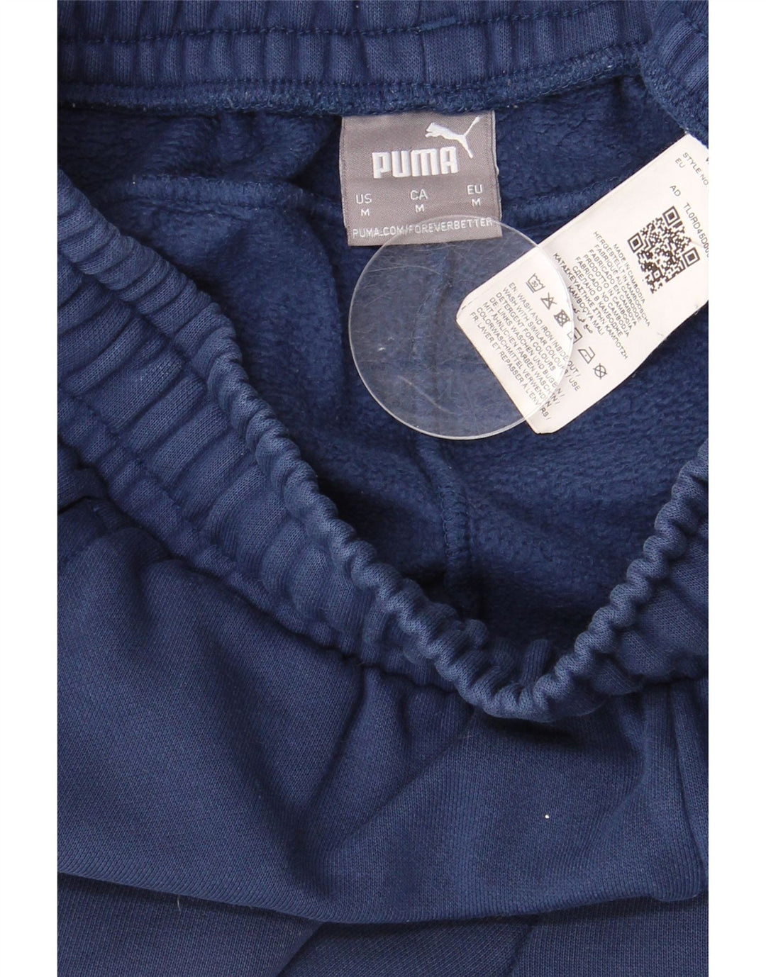 Pantaloni da tuta con grafica PUMA da uomo Joggers medi in cotone blu navy
