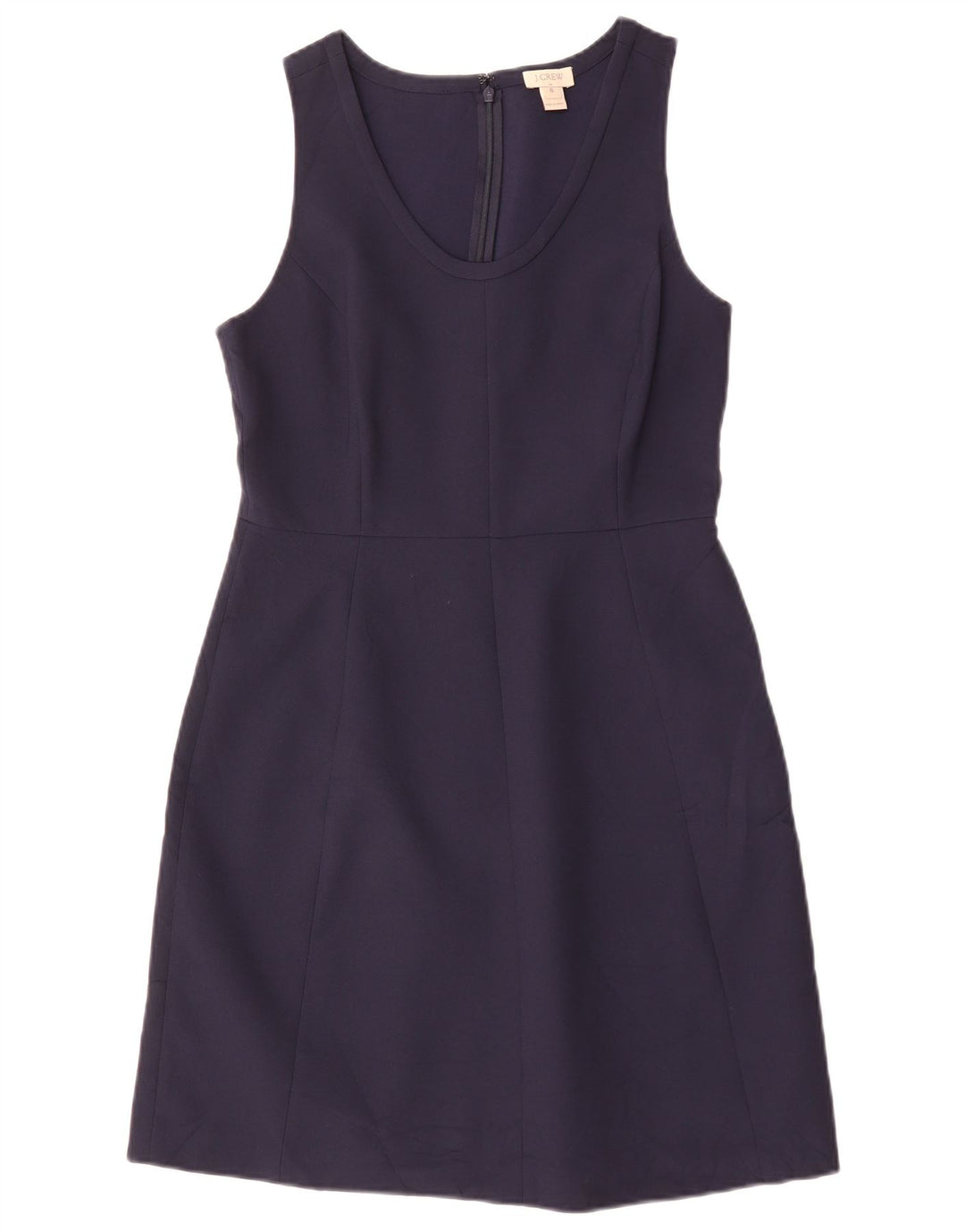 J. CREW Abito da donna senza maniche a trapezio US 6 Poliestere blu navy medio