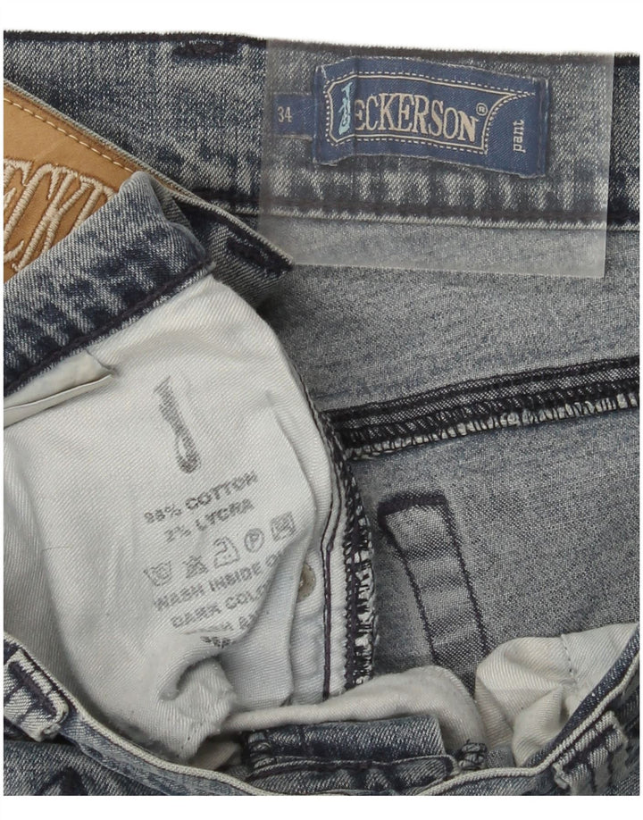 Jeans dritti da uomo Jeckerson W34 L33 cotone blu