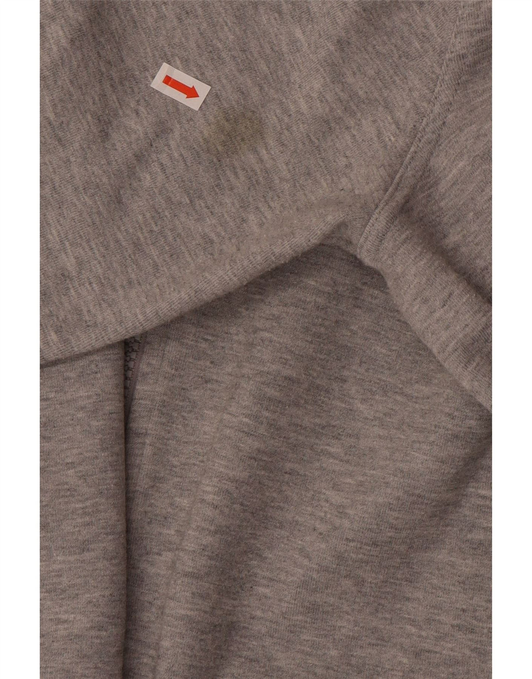 Felpa con cappuccio e zip Nike da uomo, grande, in cotone color block grigio