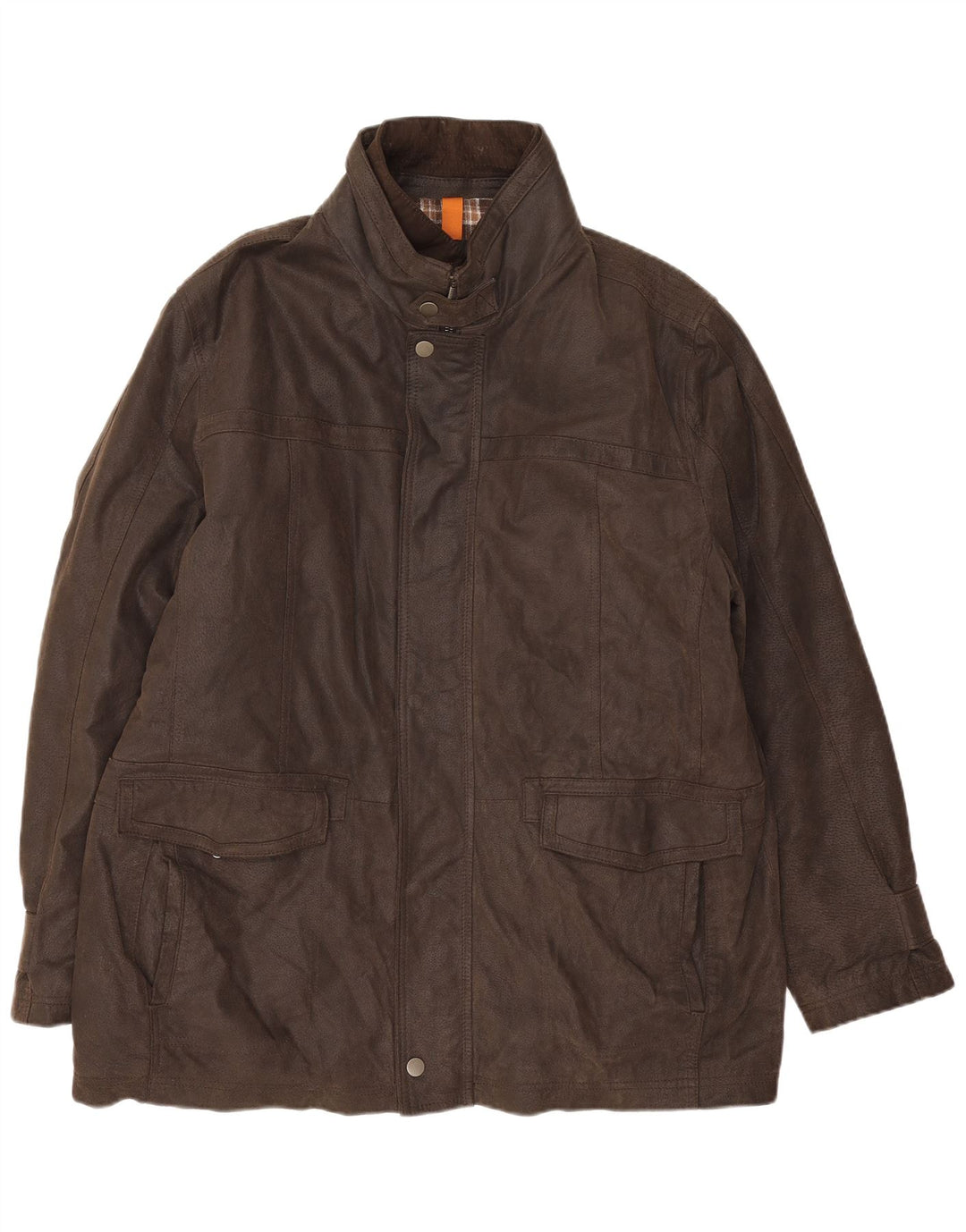 Giacca in pelle da uomo Peter Cofox UK 50 4XL Pelle marrone