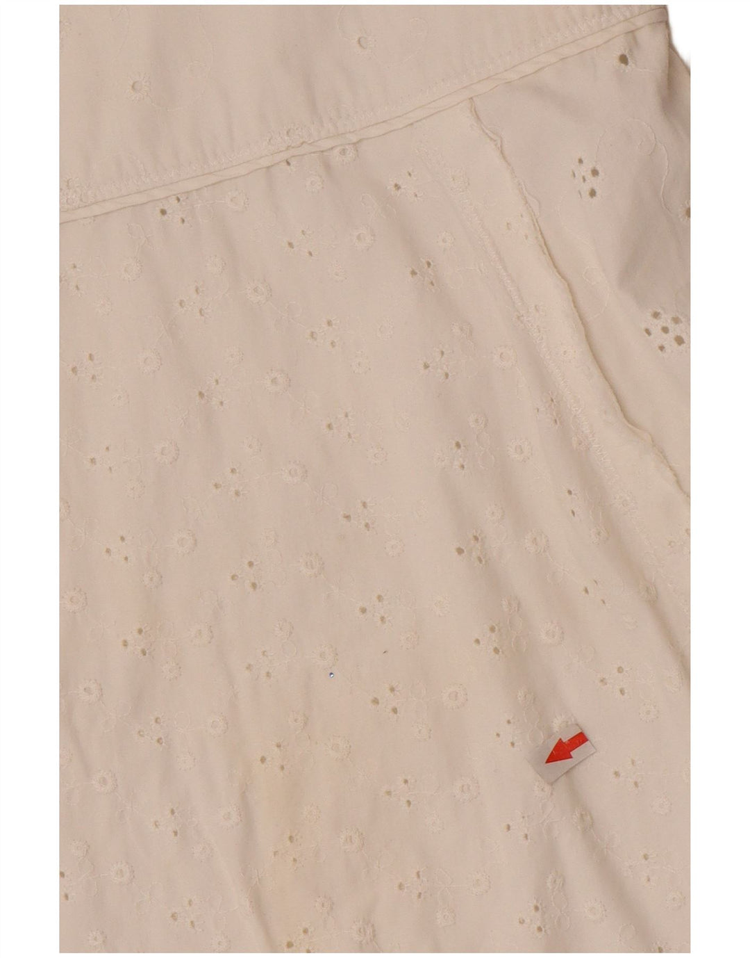 Gonna a trapezio da donna Playlife IT 42 media W30 cotone bianco