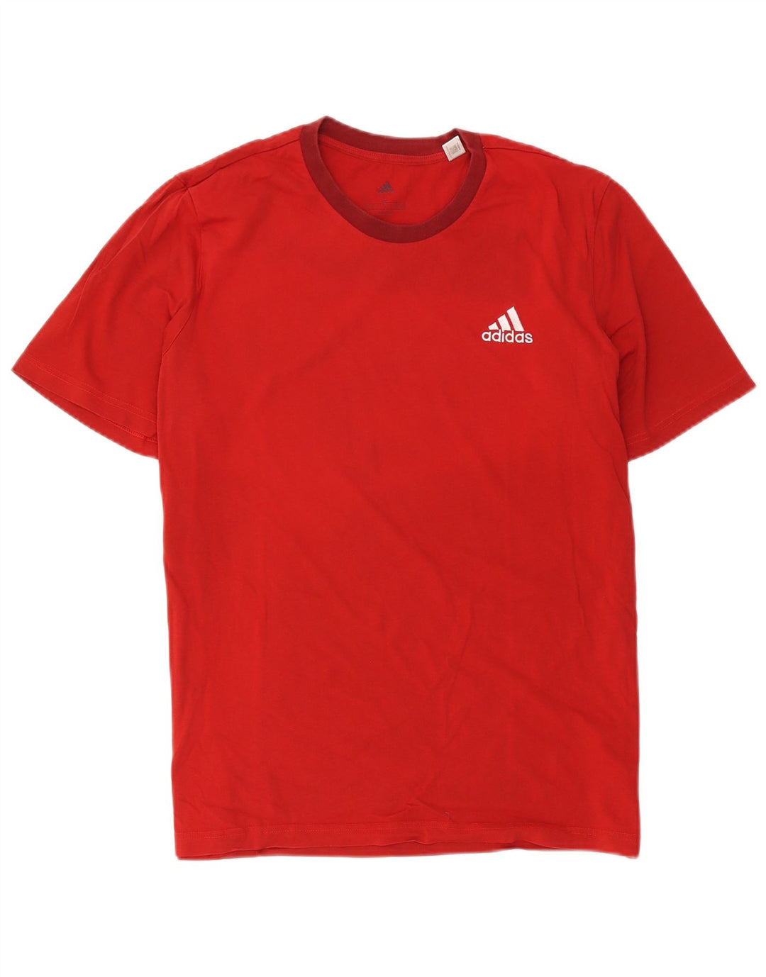 T-shirt da uomo Adidas Top Large rossa in cotone